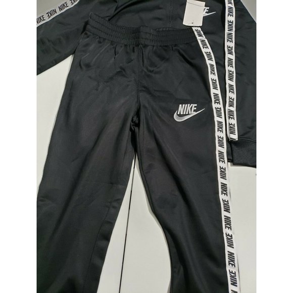Nike 2-Pc Logo Track Suit Jacket & Pants Set Boys Size 7 Black 86D699-023 - Picture 4 of 10